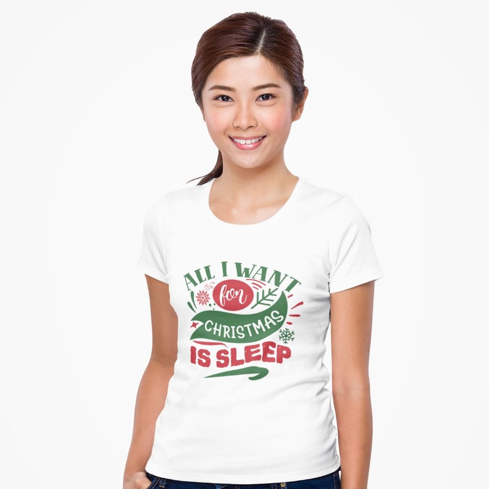 All I Want For Christmas Is Sleep Tee